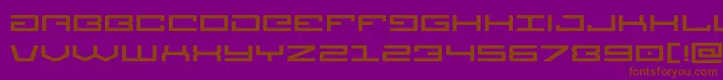 Legionexpand-fontti – ruskeat fontit violetilla taustalla
