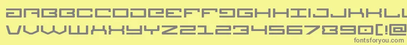 フォントLegionexpand – 黄色の背景に灰色の文字