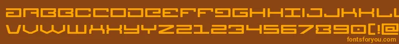 Legionexpand Font – Orange Fonts on Brown Background