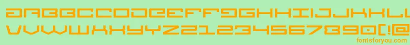 Legionexpand Font – Orange Fonts on Green Background