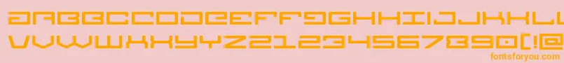 Legionexpand Font – Orange Fonts on Pink Background