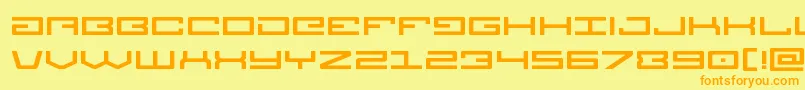 Legionexpand Font – Orange Fonts on Yellow Background