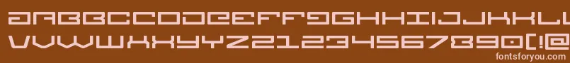 Legionexpand-fontti – vaaleanpunaiset fontit ruskealla taustalla