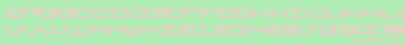 Legionexpand-fontti – vaaleanpunaiset fontit vihreällä taustalla
