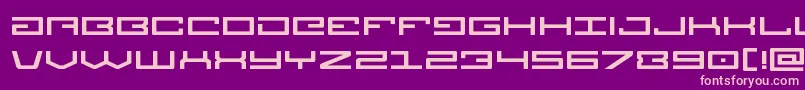 Legionexpand-fontti – vaaleanpunaiset fontit violetilla taustalla