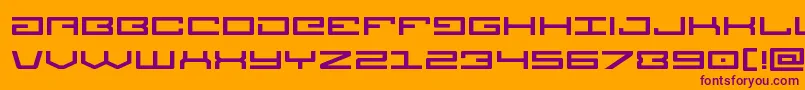 Legionexpand Font – Purple Fonts on Orange Background
