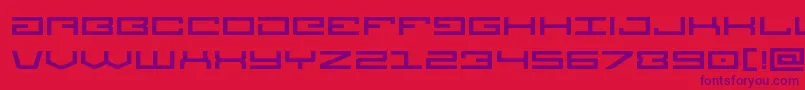 フォントLegionexpand – 赤い背景に紫のフォント