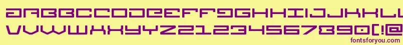 Legionexpand Font – Purple Fonts on Yellow Background