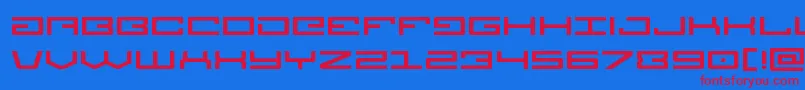 Legionexpand-fontti – punaiset fontit sinisellä taustalla