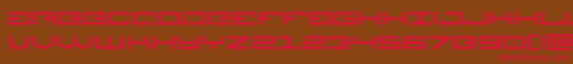 Legionexpand-fontti – punaiset fontit ruskealla taustalla