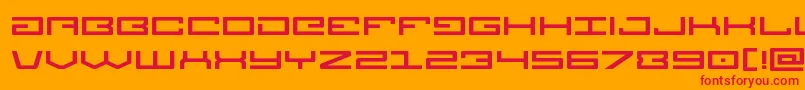 Legionexpand Font – Red Fonts on Orange Background