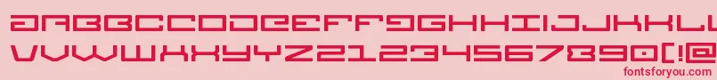 Legionexpand-fontti – punaiset fontit vaaleanpunaisella taustalla