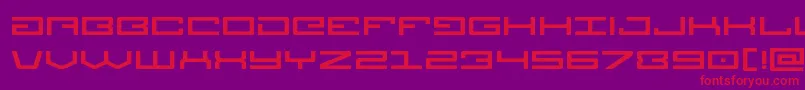 フォントLegionexpand – 紫の背景に赤い文字