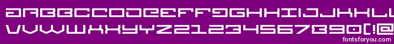 Legionexpand-fontti – valkoiset fontit violetilla taustalla