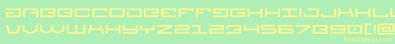 Legionexpand-fontti – keltaiset fontit vihreällä taustalla