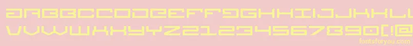 Legionexpand-fontti – keltaiset fontit vaaleanpunaisella taustalla