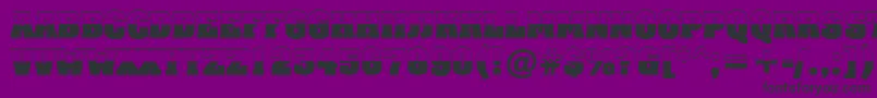 AAssuantitulbwBold Font – Black Fonts on Purple Background