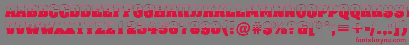 AAssuantitulbwBold Font – Red Fonts on Gray Background