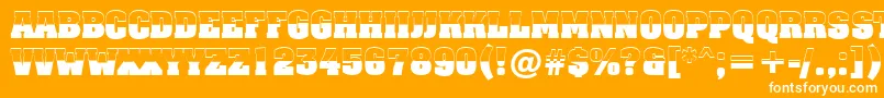 フォントAAssuantitulbwBold – オレンジの背景に白い文字