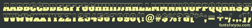 AAssuantitulbwBold Font – Yellow Fonts on Black Background