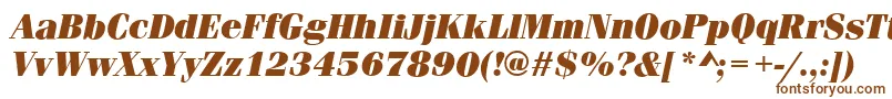 FerraraUltraItalic-fontti – ruskeat fontit