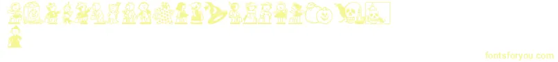フォントTricksNTreats – 黄色のフォント