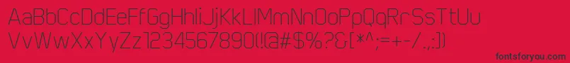 ScriberThin Font – Black Fonts on Red Background