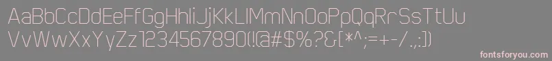 ScriberThin Font – Pink Fonts on Gray Background