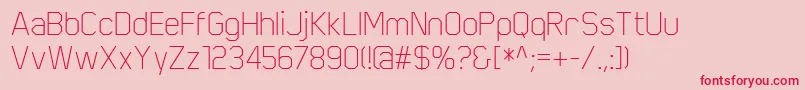 ScriberThin Font – Red Fonts on Pink Background