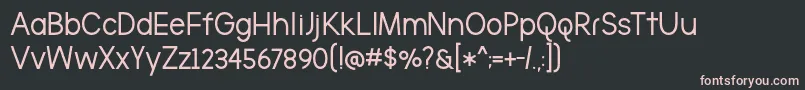TheBrooklynBoldDemo Font – Pink Fonts on Black Background