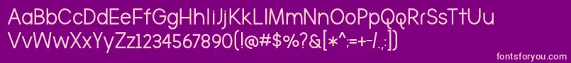 TheBrooklynBoldDemo Font – Pink Fonts on Purple Background