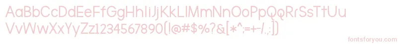 TheBrooklynBoldDemo Font – Pink Fonts on White Background