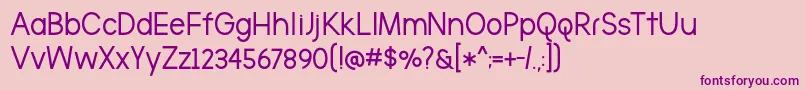 TheBrooklynBoldDemo Font – Purple Fonts on Pink Background