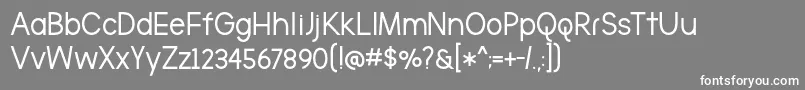 TheBrooklynBoldDemo Font – White Fonts on Gray Background