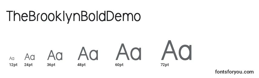 TheBrooklynBoldDemo Font Sizes