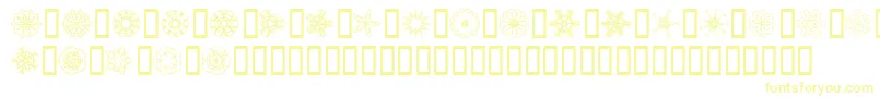 JiKaleidoscopeBats Font – Yellow Fonts