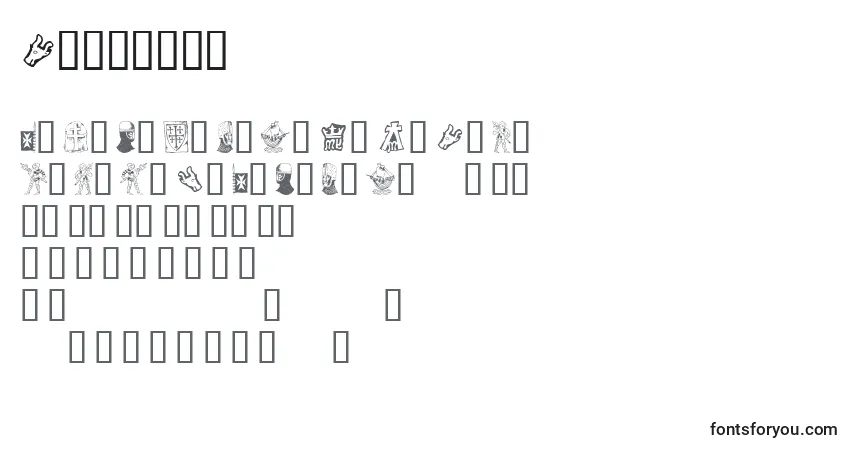 Czcionka Ivanbats – alfabet, cyfry, specjalne znaki