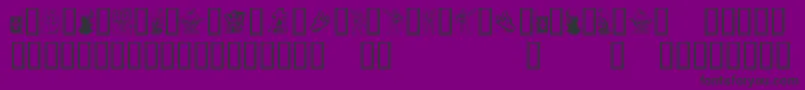 Ivanbats Font – Black Fonts on Purple Background