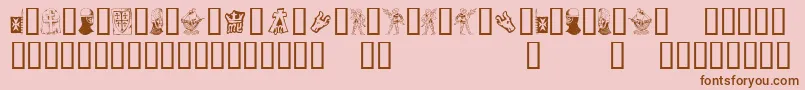 Ivanbats Font – Brown Fonts on Pink Background