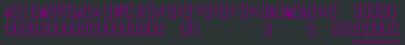 Ivanbats Font – Purple Fonts on Black Background
