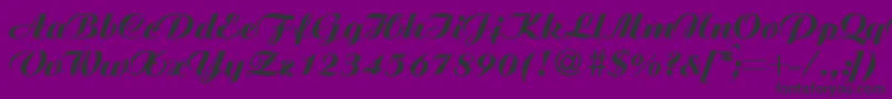 fuente AgnesextraboldRegular – Fuentes Negras Sobre Fondo Morado