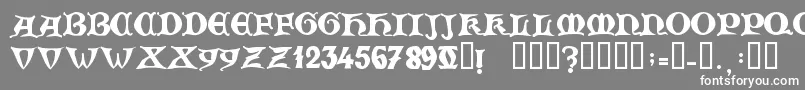 ZamolxisV Font – White Fonts on Gray Background