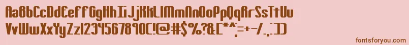 YieldingBrk Font – Brown Fonts on Pink Background