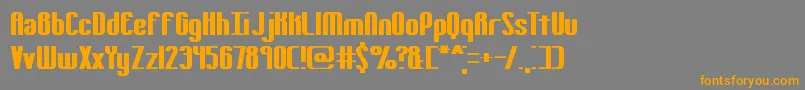 YieldingBrk Font – Orange Fonts on Gray Background