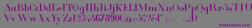 GlamorRegular Font – Purple Fonts on Gray Background
