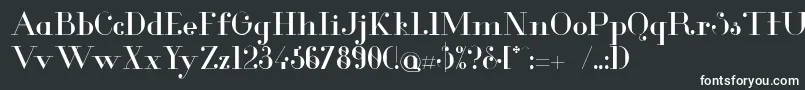 GlamorRegular Font – White Fonts on Black Background