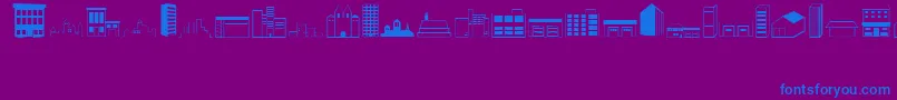 Czcionka Fts8 – niebieskie czcionki na fioletowym tle