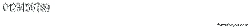 PlymouthrockSnowdusted-Schriftart – Schriften für Zahlen und Nummern