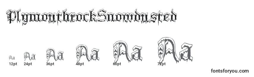 PlymouthrockSnowdusted Font Sizes