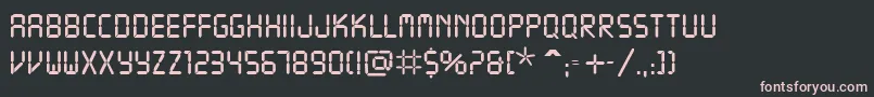 More about Readout Font Readout Font – Pink Fonts on Black Background